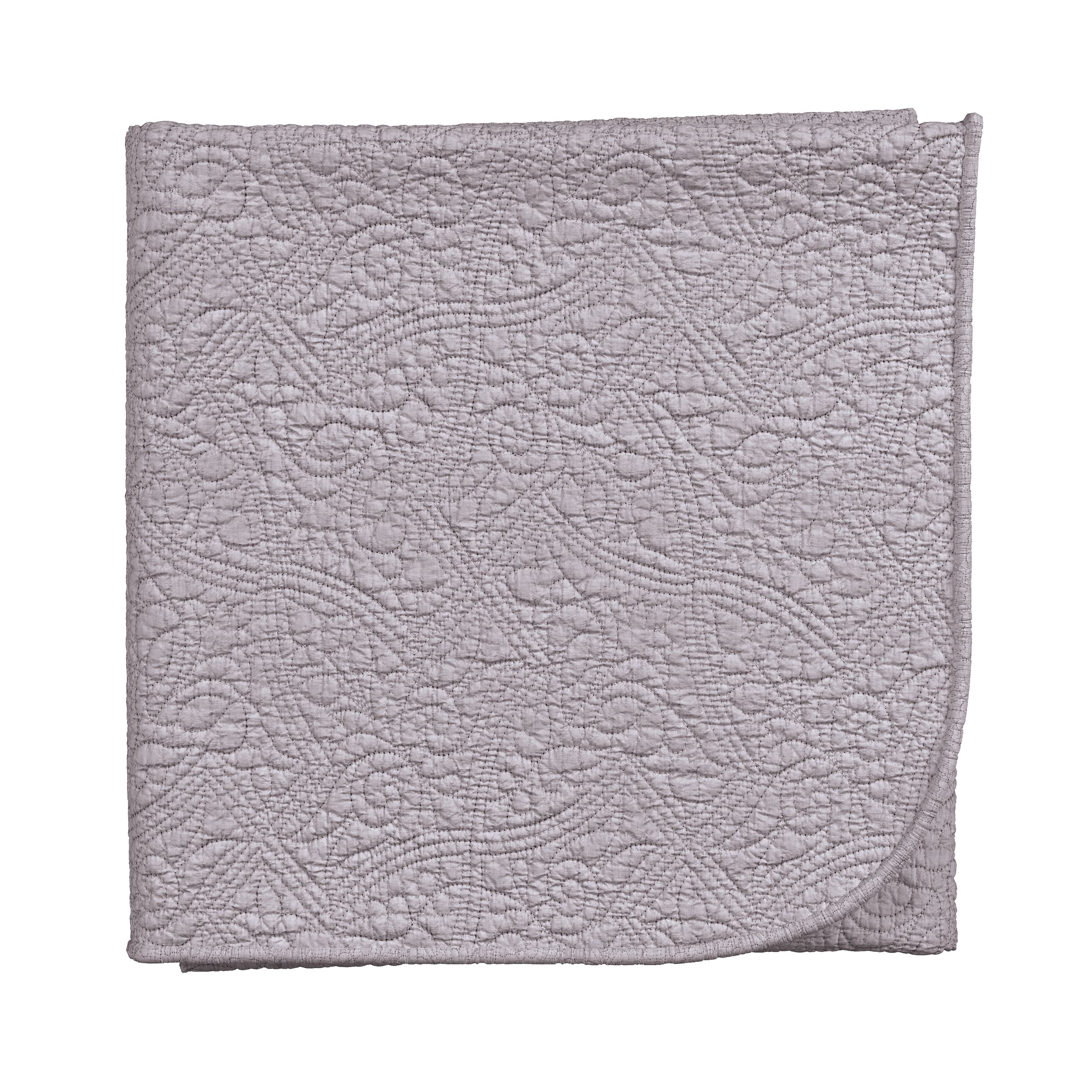 Renaissance Garden Stonewash Throw By Va In Mauve Grey